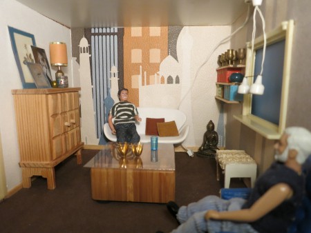 Harry och Leif känner in nya vardagsrummet